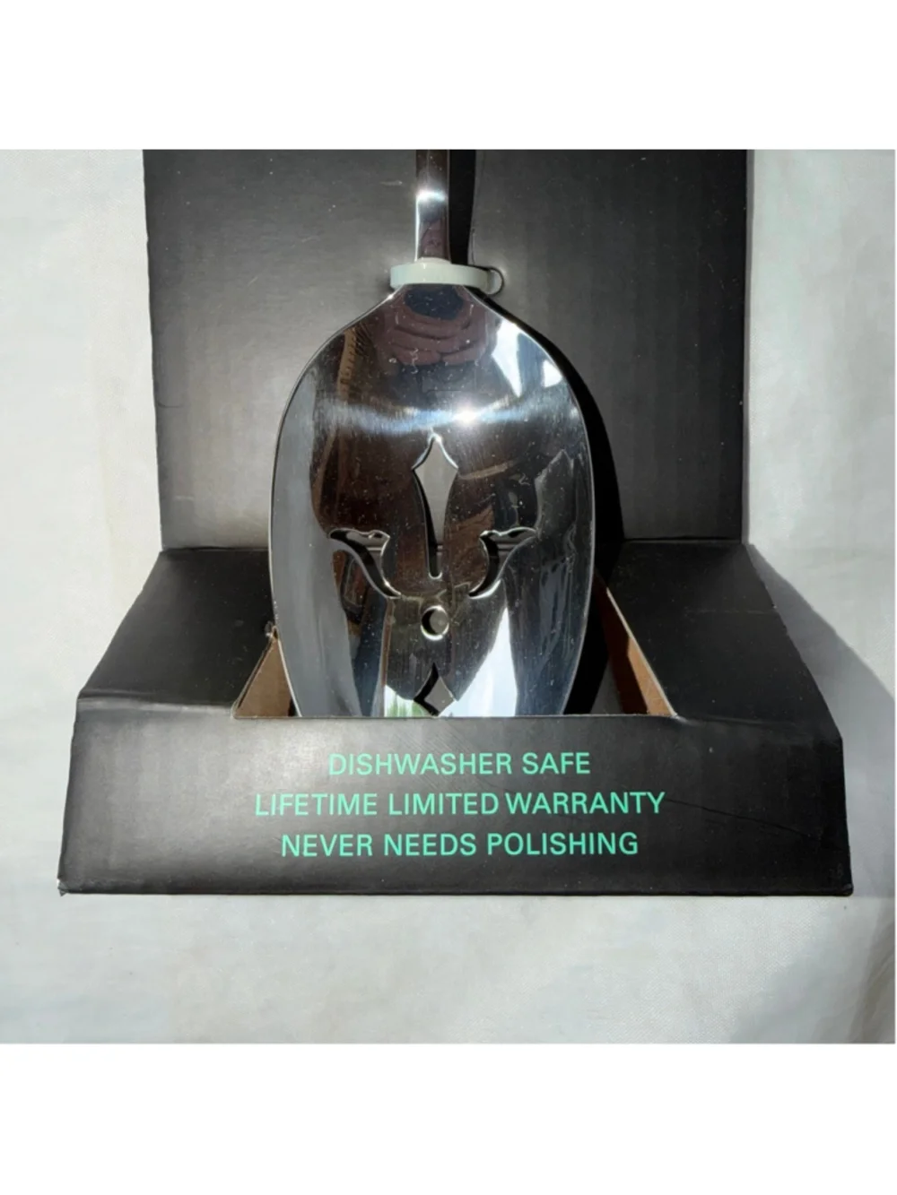 NIP Towle Living Basic Premium Stainless Steel Pierced Tablespoon Serving Spoon
